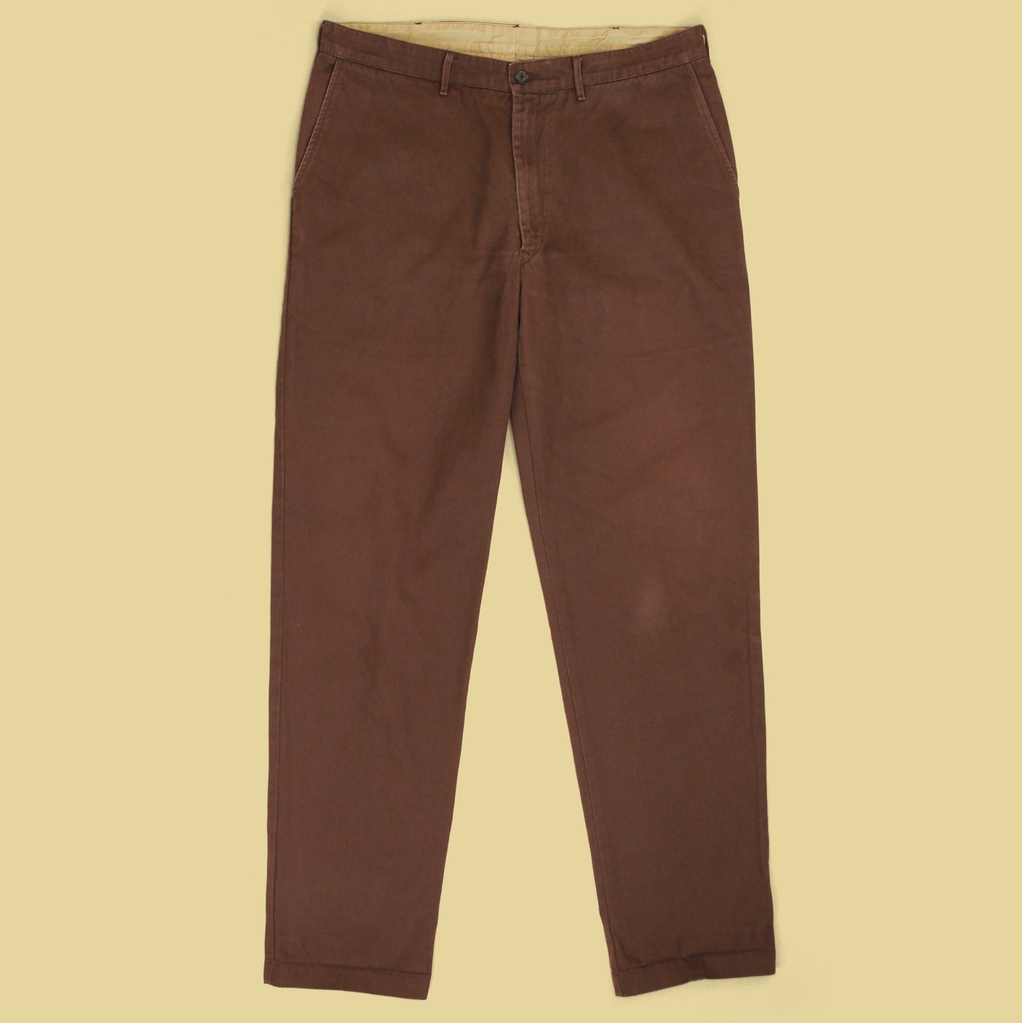 Monitaly x No Man Walks Alone Cotton Chino Flat Front Pants
