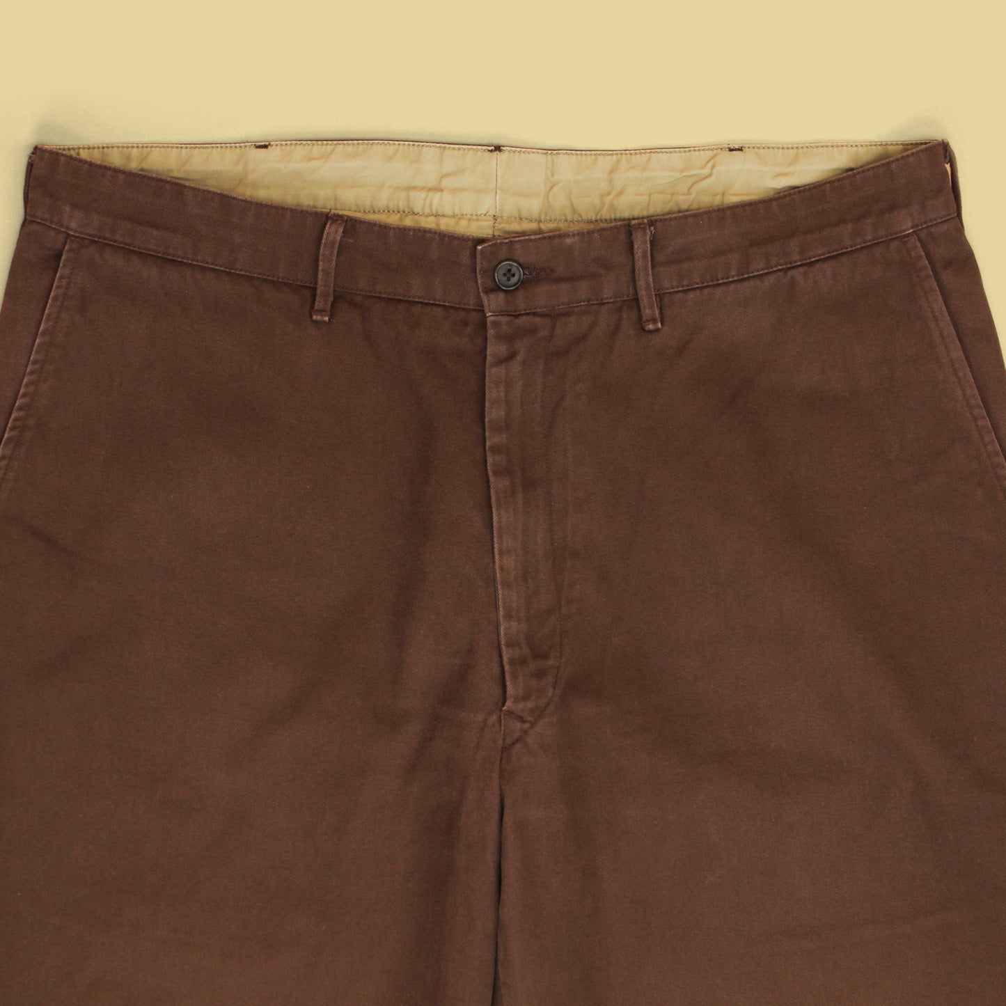 Monitaly x No Man Walks Alone Cotton Chino Flat Front Pants