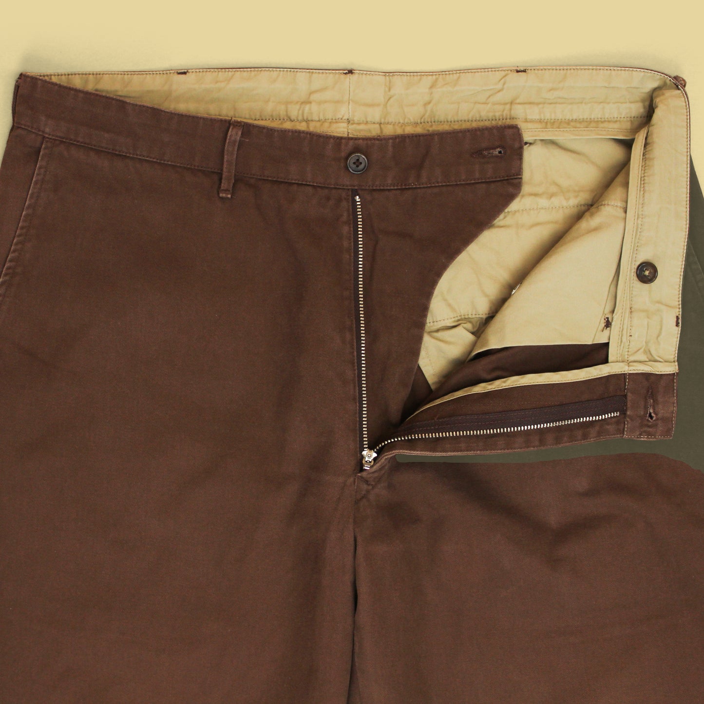 Monitaly x No Man Walks Alone Cotton Chino Flat Front Pants