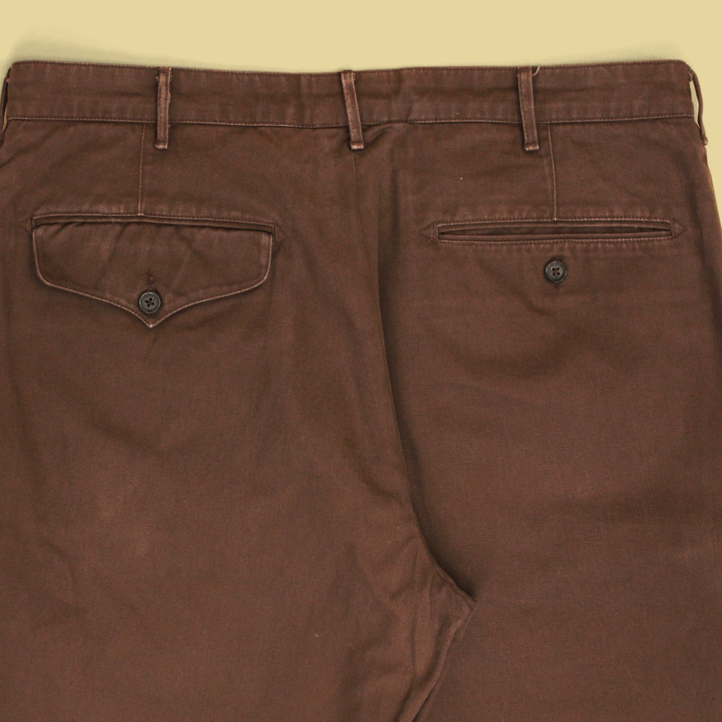 Monitaly x No Man Walks Alone Cotton Chino Flat Front Pants