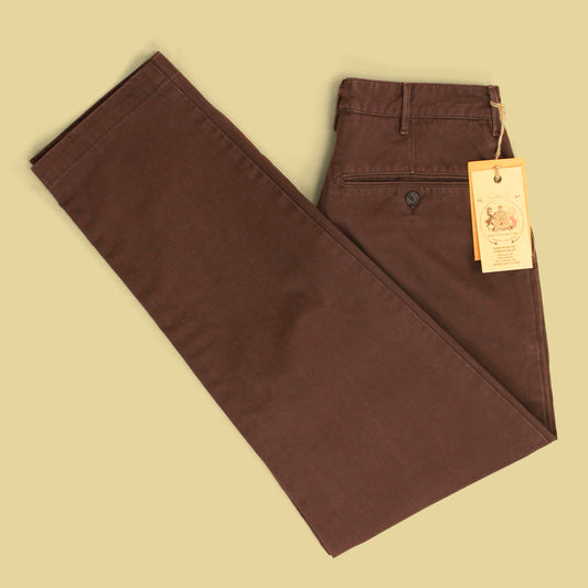 Monitaly x No Man Walks Alone Cotton Chino Flat Front Pants