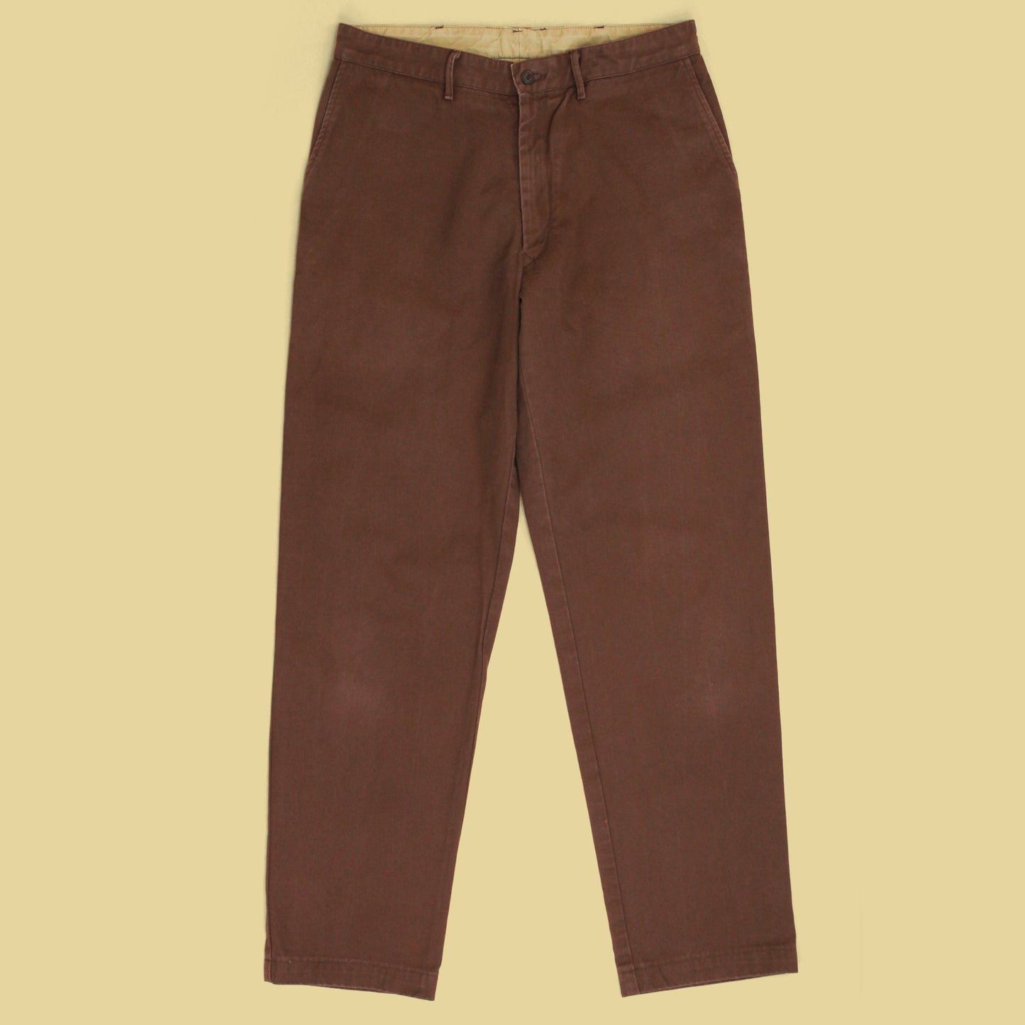 Monitaly x No Man Walks Alone Cotton Chino Flat Front Pants