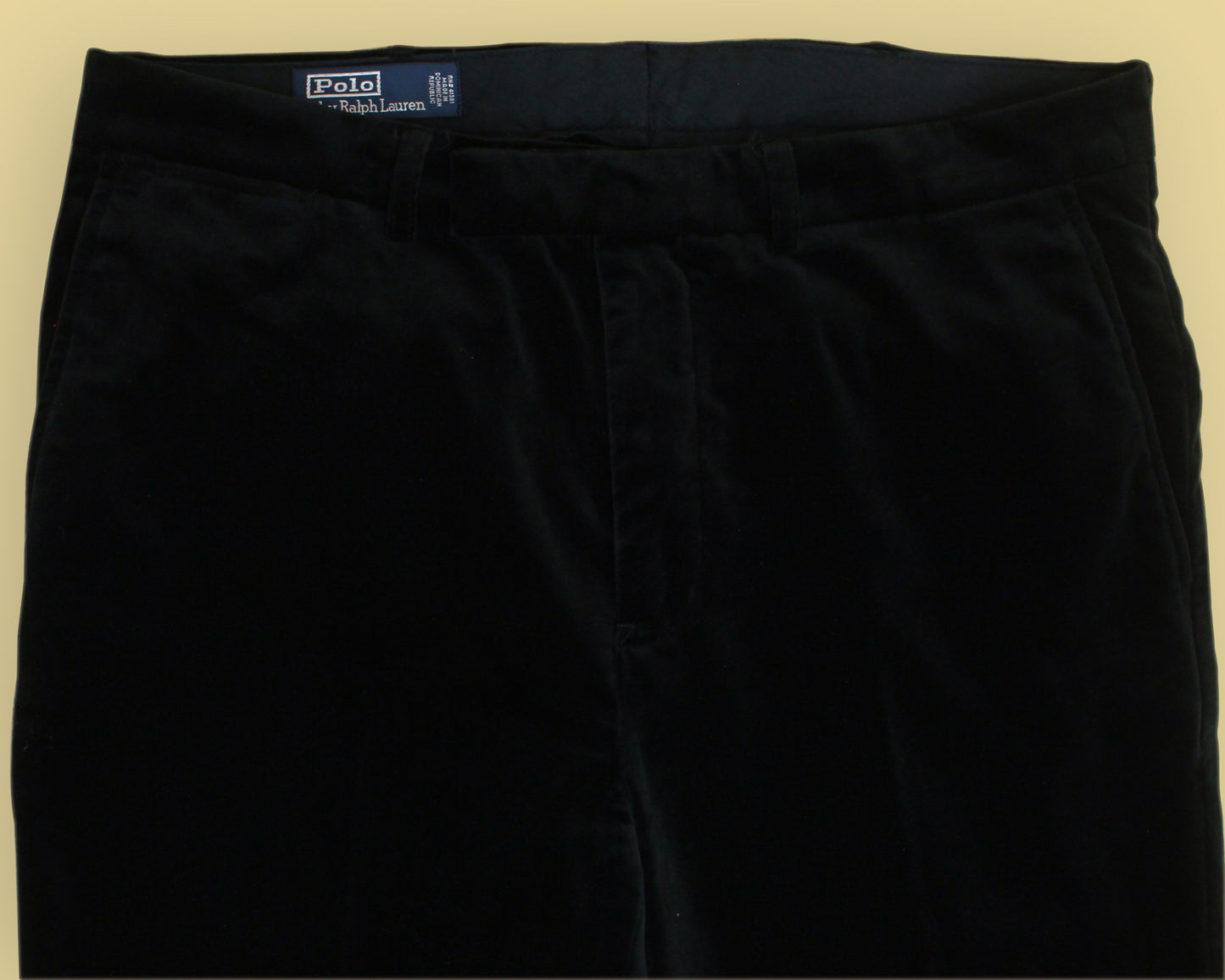 Polo Ralph Lauren Velvet Flat Front Trousers
