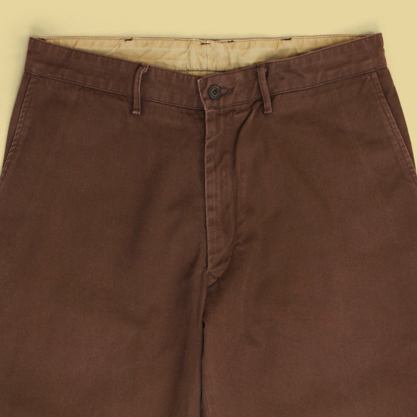 Monitaly x No Man Walks Alone Cotton Chino Flat Front Pants