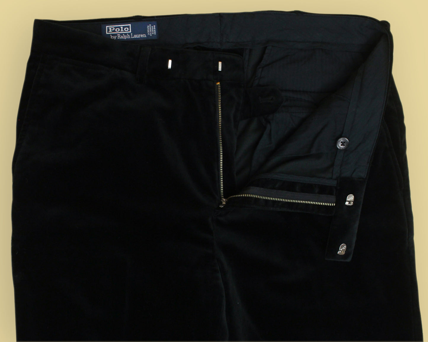 Polo Ralph Lauren Velvet Flat Front Trousers