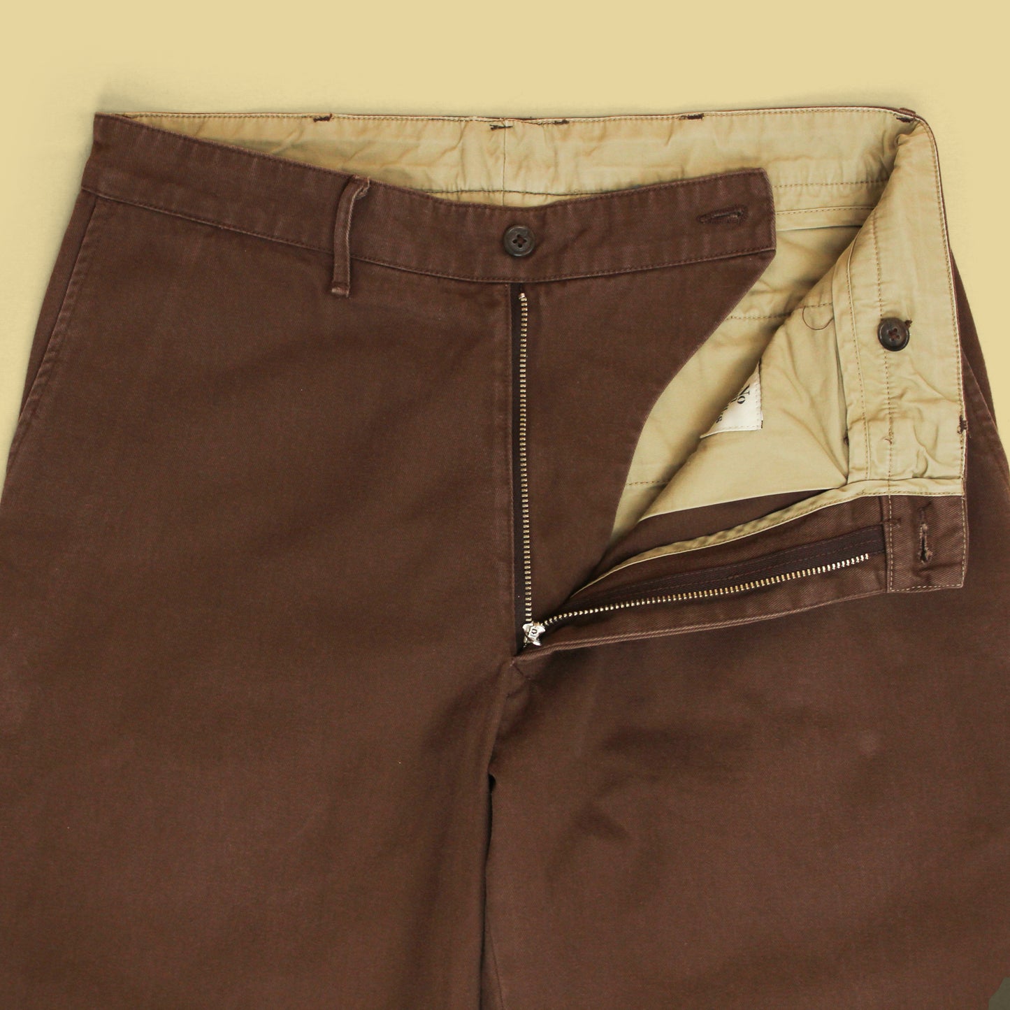 Monitaly x No Man Walks Alone Cotton Chino Flat Front Pants