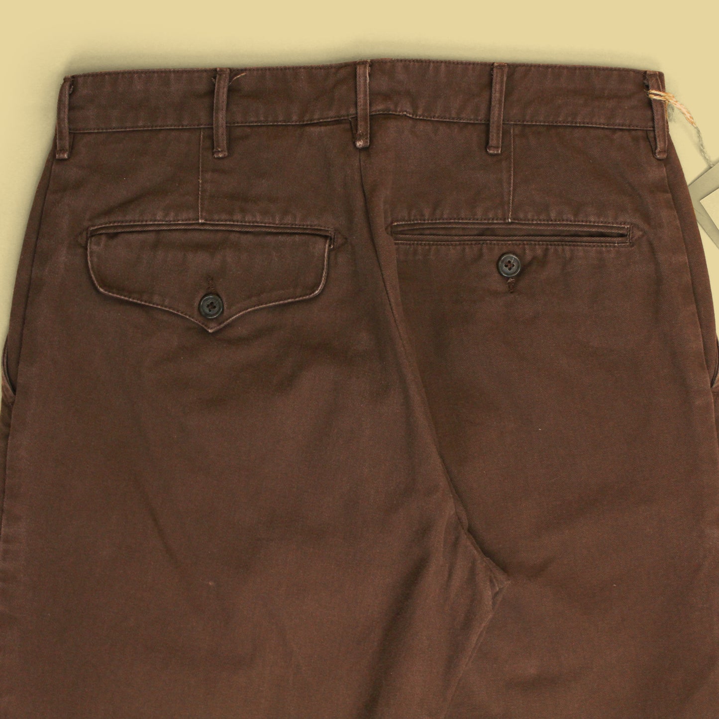 Monitaly x No Man Walks Alone Cotton Chino Flat Front Pants