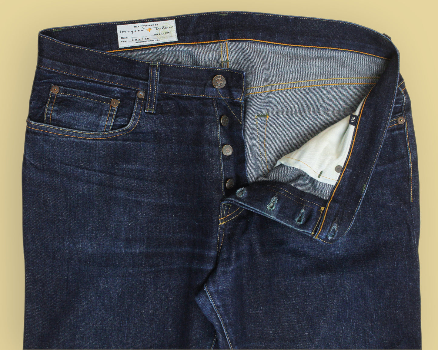 Imogene + Willie Raw Denim Barton Jeans