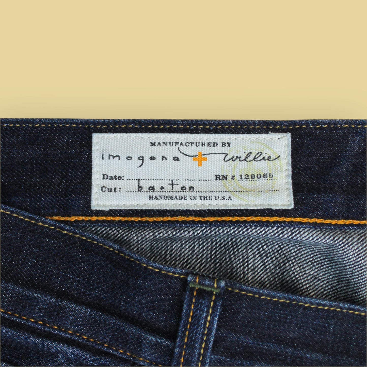 Imogene + Willie Raw Denim Barton Jeans