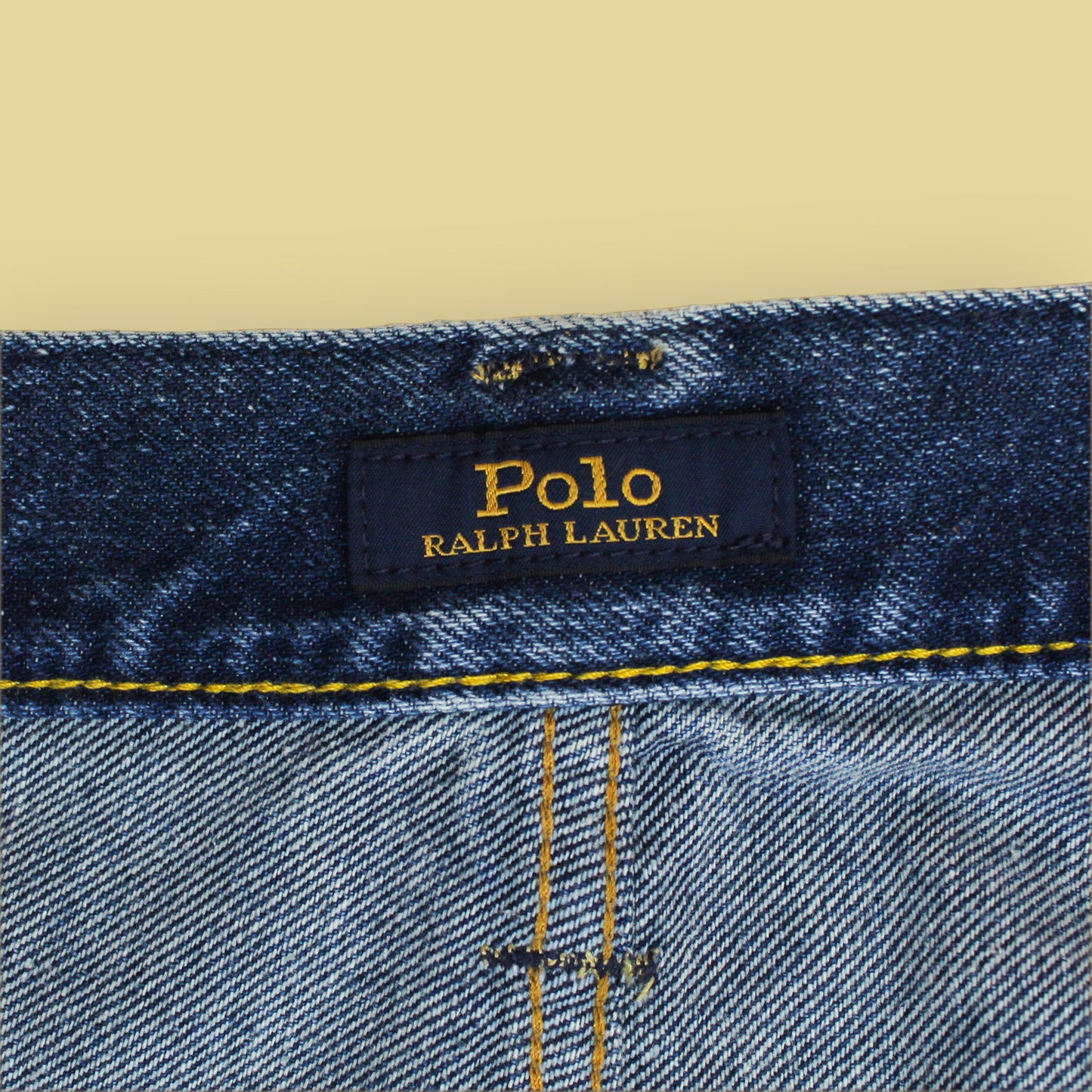 Polo Ralph Lauren Paint Splattered Denim Vintage Classic Fit Jeans