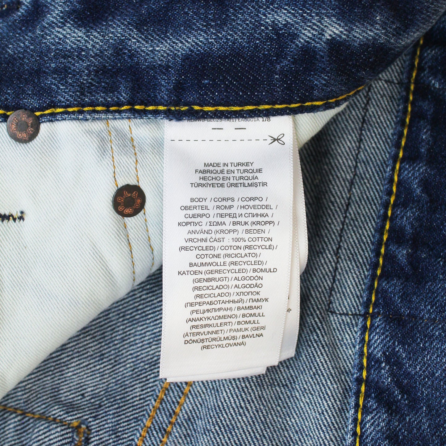 Polo Ralph Lauren Paint Splattered Denim Vintage Classic Fit Jeans