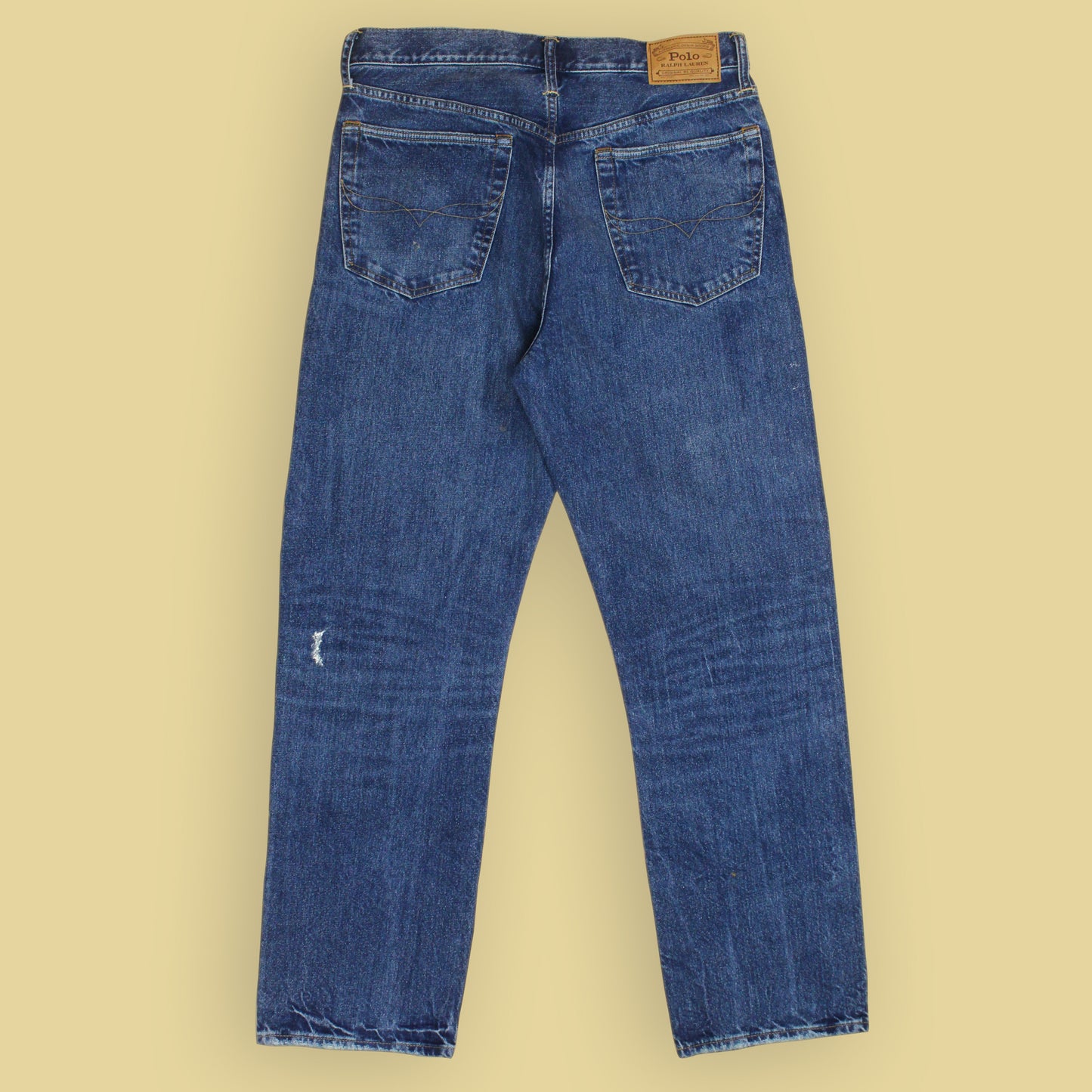 Polo Ralph Lauren Paint Splattered Denim Vintage Classic Fit Jeans