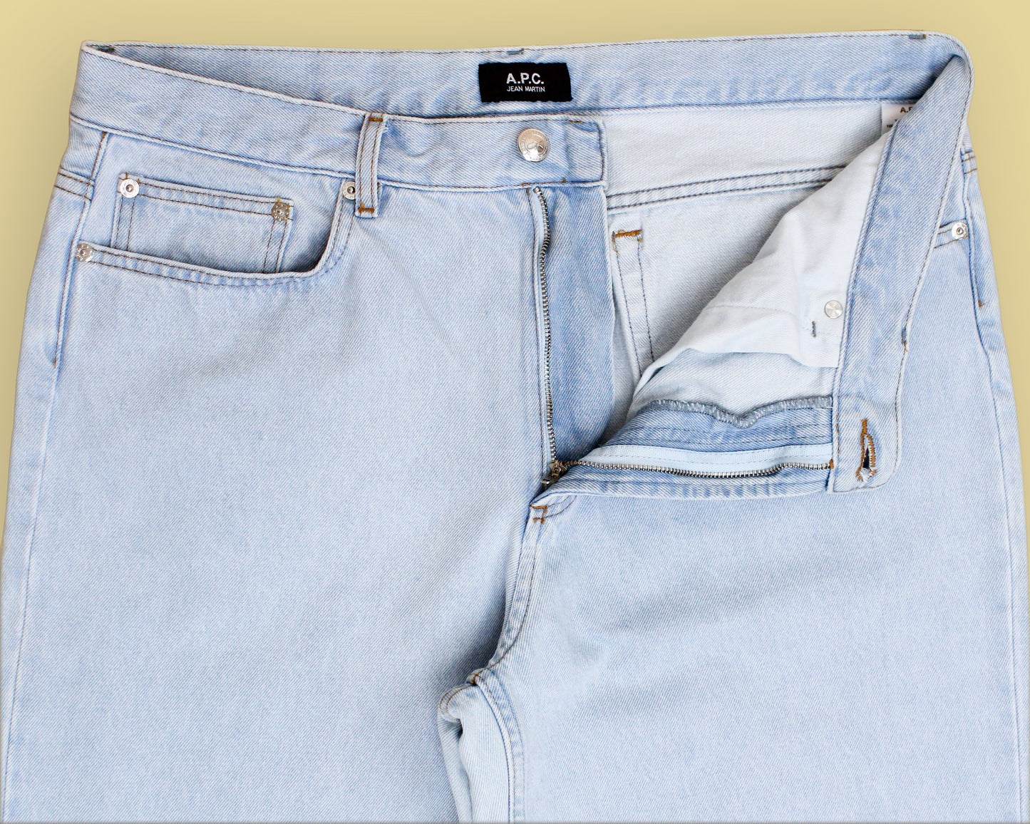 A.P.C. Stonewashed Denim Martin Jeans