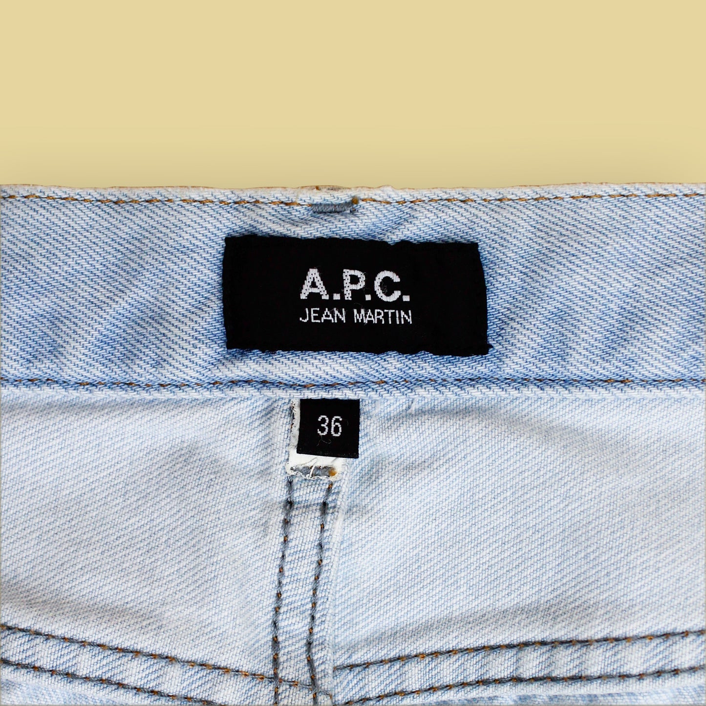 A.P.C. Stonewashed Denim Martin Jeans
