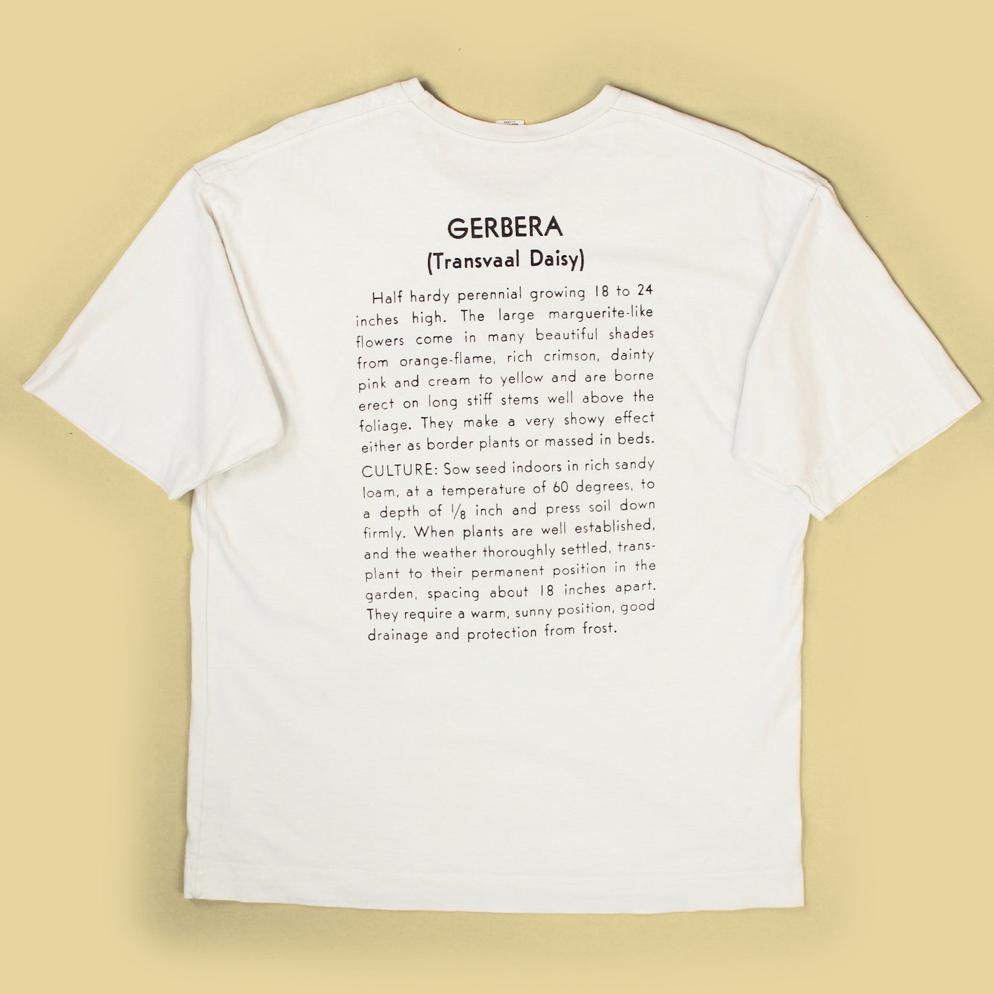 Niche. Gerbera Seed Packet Graphic T-Shirt