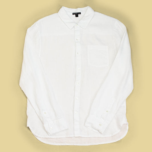 James Perse Linen Button-Up Shirt