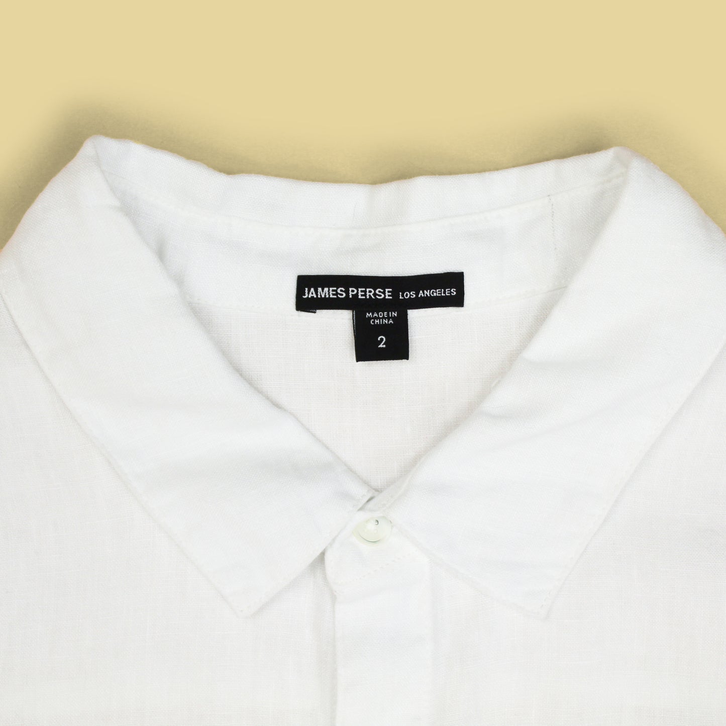 James Perse Linen Button-Up Shirt