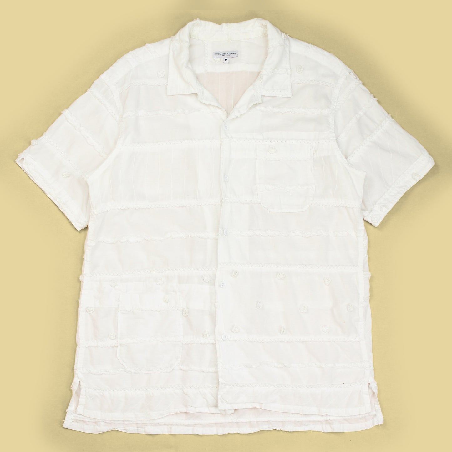 Engineered Garments Mixed Patchwork Cotton Camp Shirt