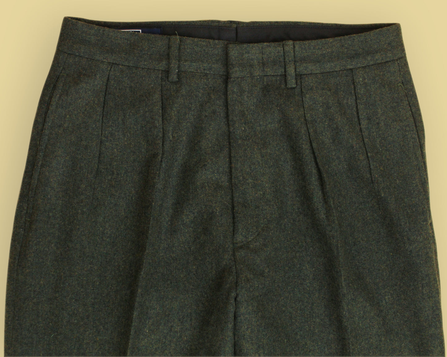 Polo Ralph Lauren Loden Wool Flannel Pleated Trousers