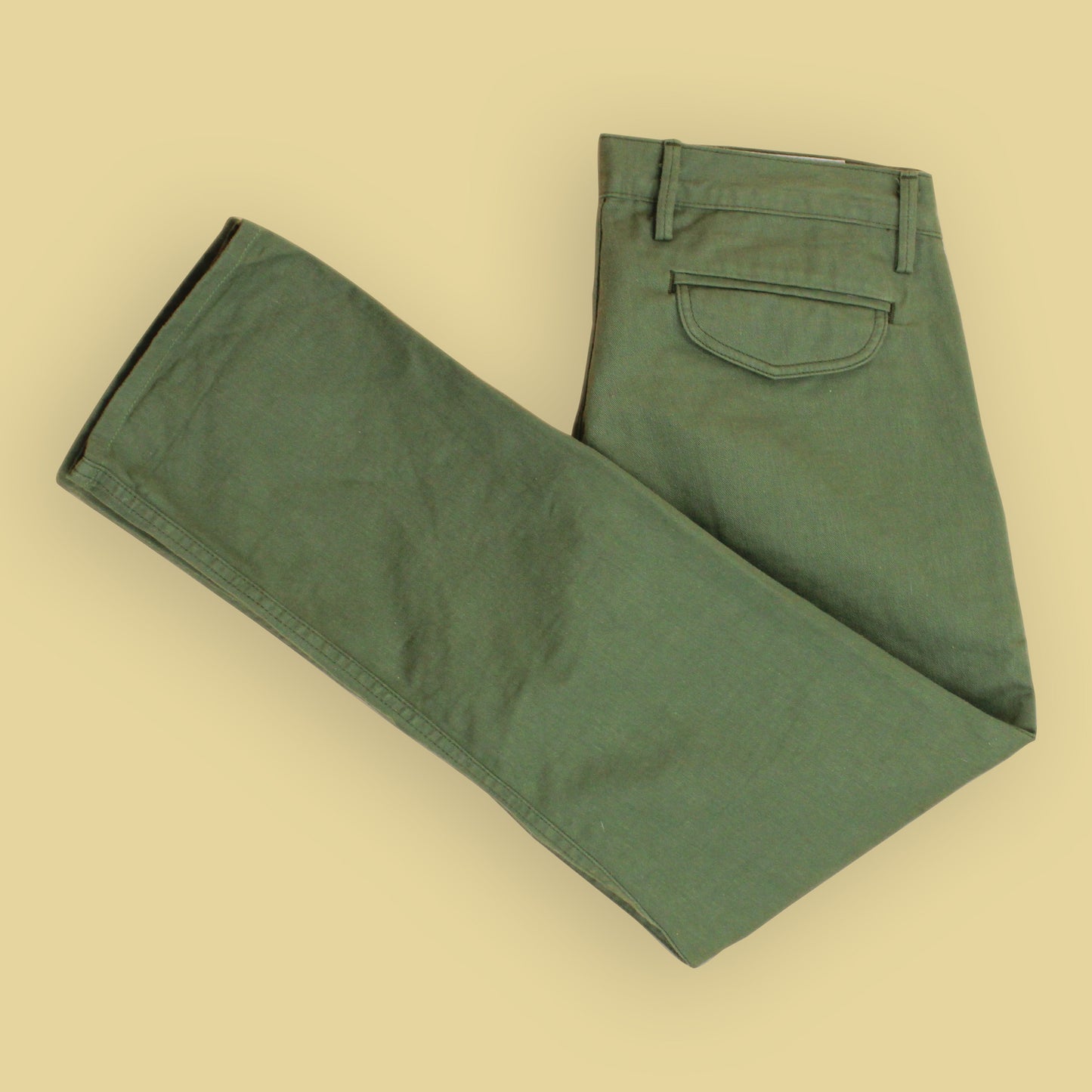 Rogue Territory Selvedge Cotton Twill Slim Taper Officer Trouser