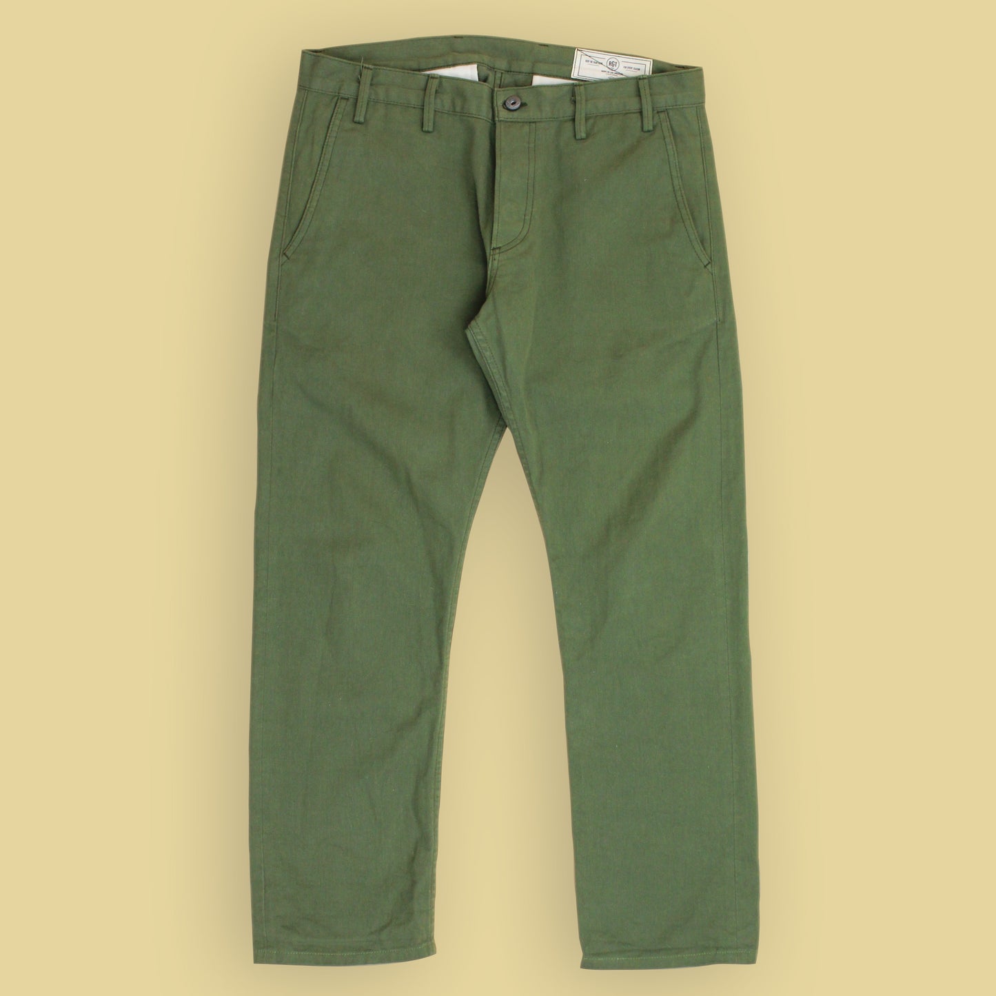 Rogue Territory Selvedge Cotton Twill Slim Taper Officer Trouser