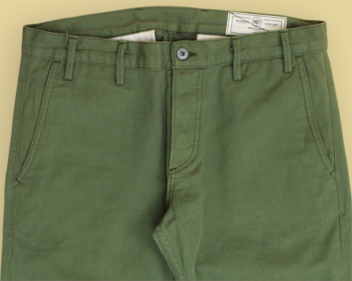 Rogue Territory Selvedge Cotton Twill Slim Taper Officer Trouser