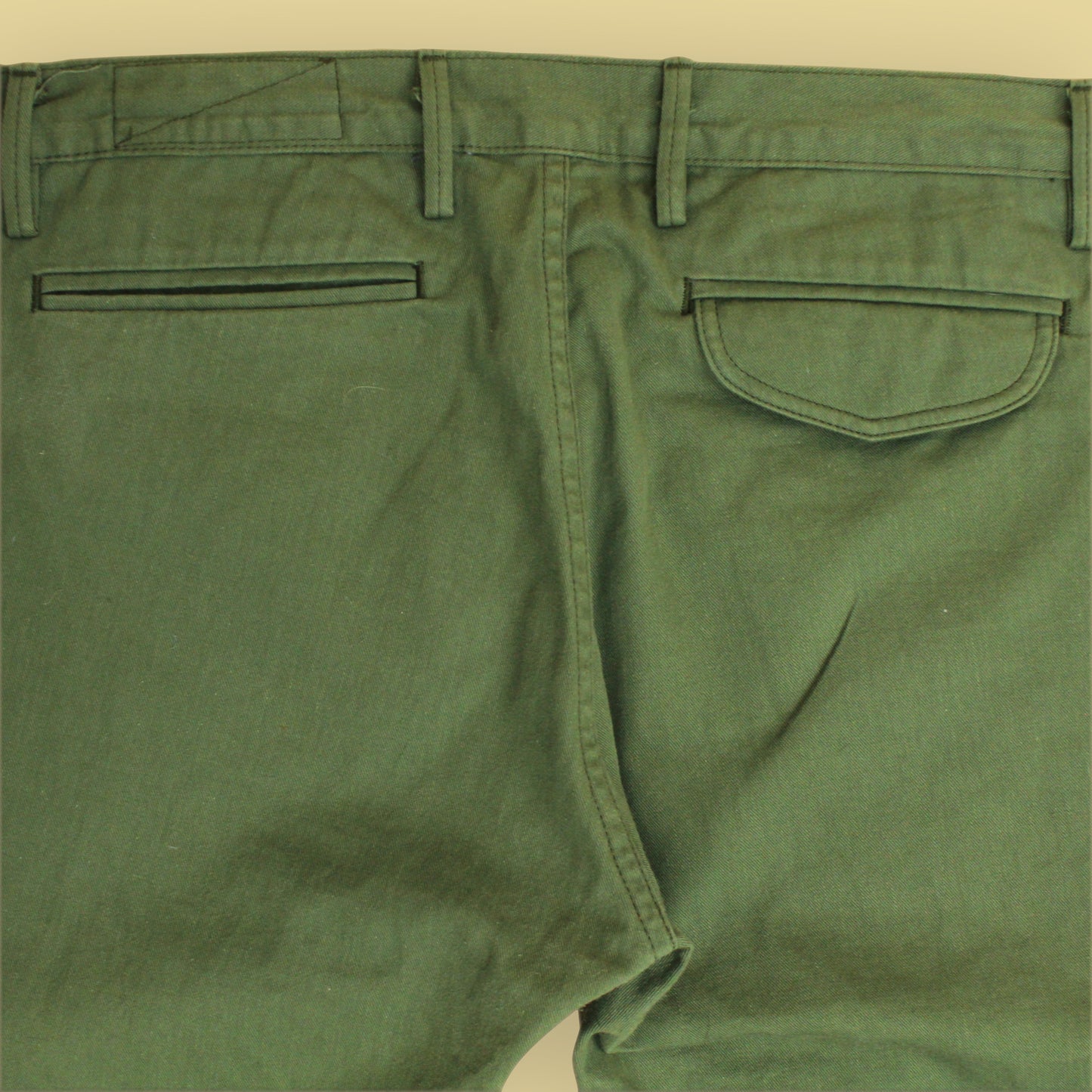 Rogue Territory Selvedge Cotton Twill Slim Taper Officer Trouser