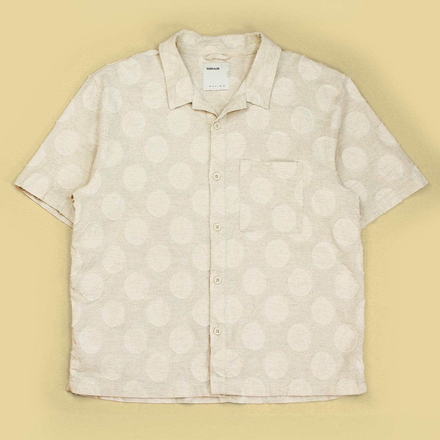 Satta Cotton Linen Polka Dot Gauze Paseo Shirt