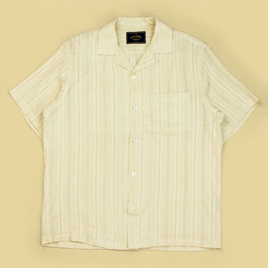 Portuguese Flannel Open Weave Stripe Cotton Almada Shirt