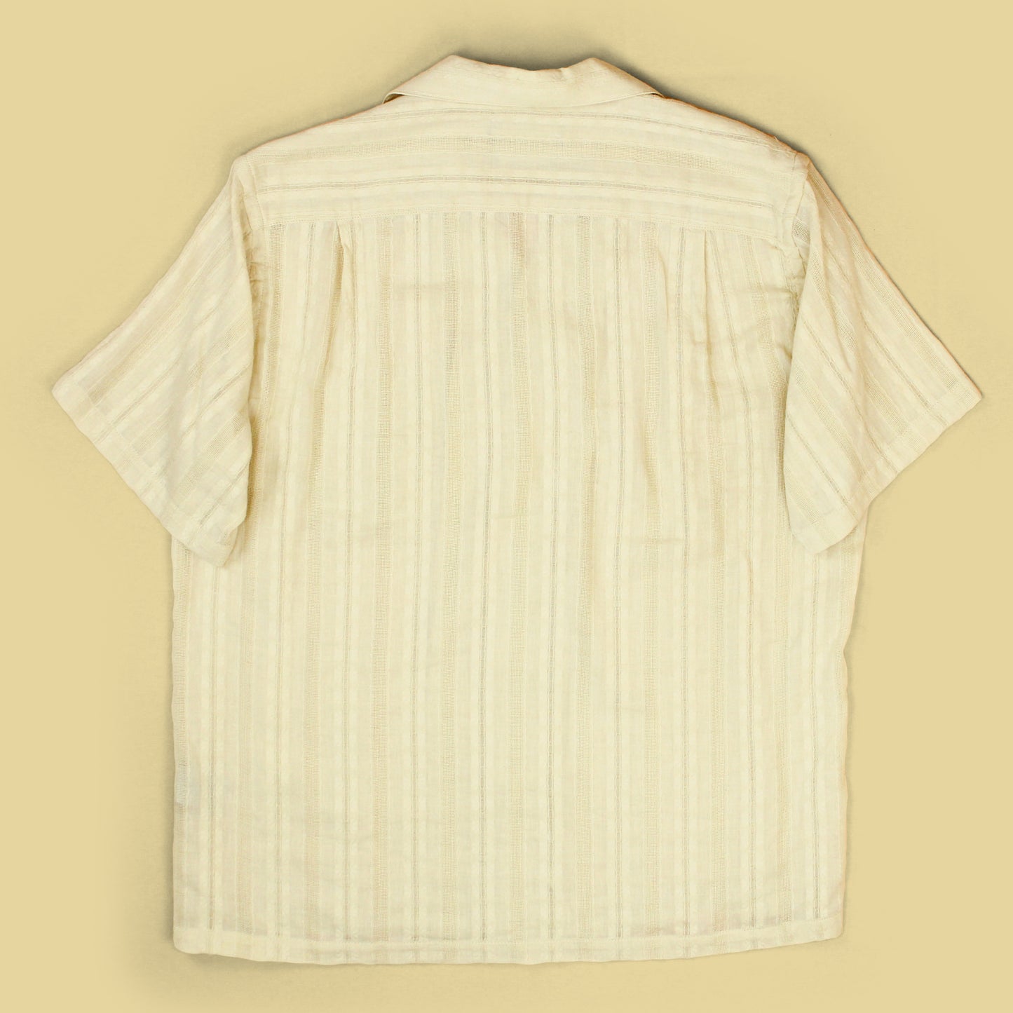 Portuguese Flannel Open Weave Stripe Cotton Almada Shirt
