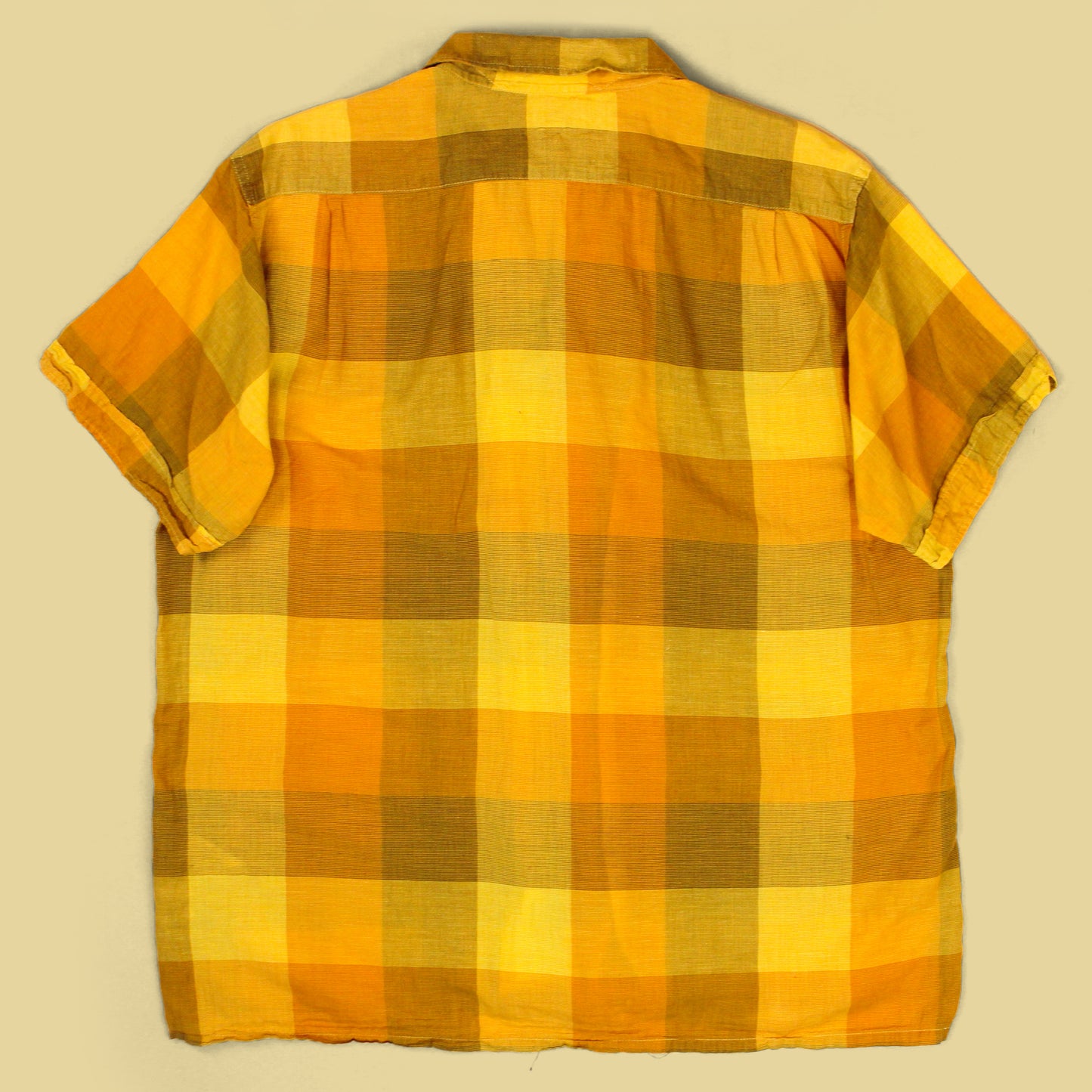 Engineered Garments Check Cotton Linen Camp Shirt