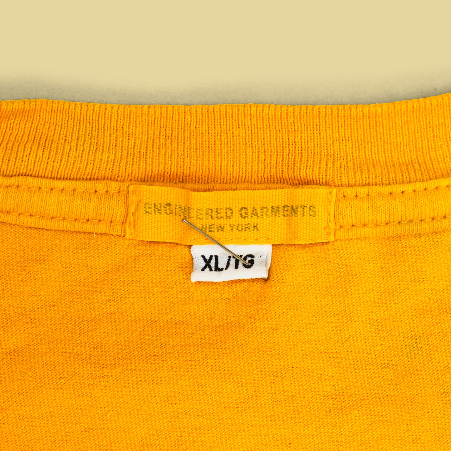 Engineered Garments Flower Graphic Cross Crew Neck Pocket T-Shirt