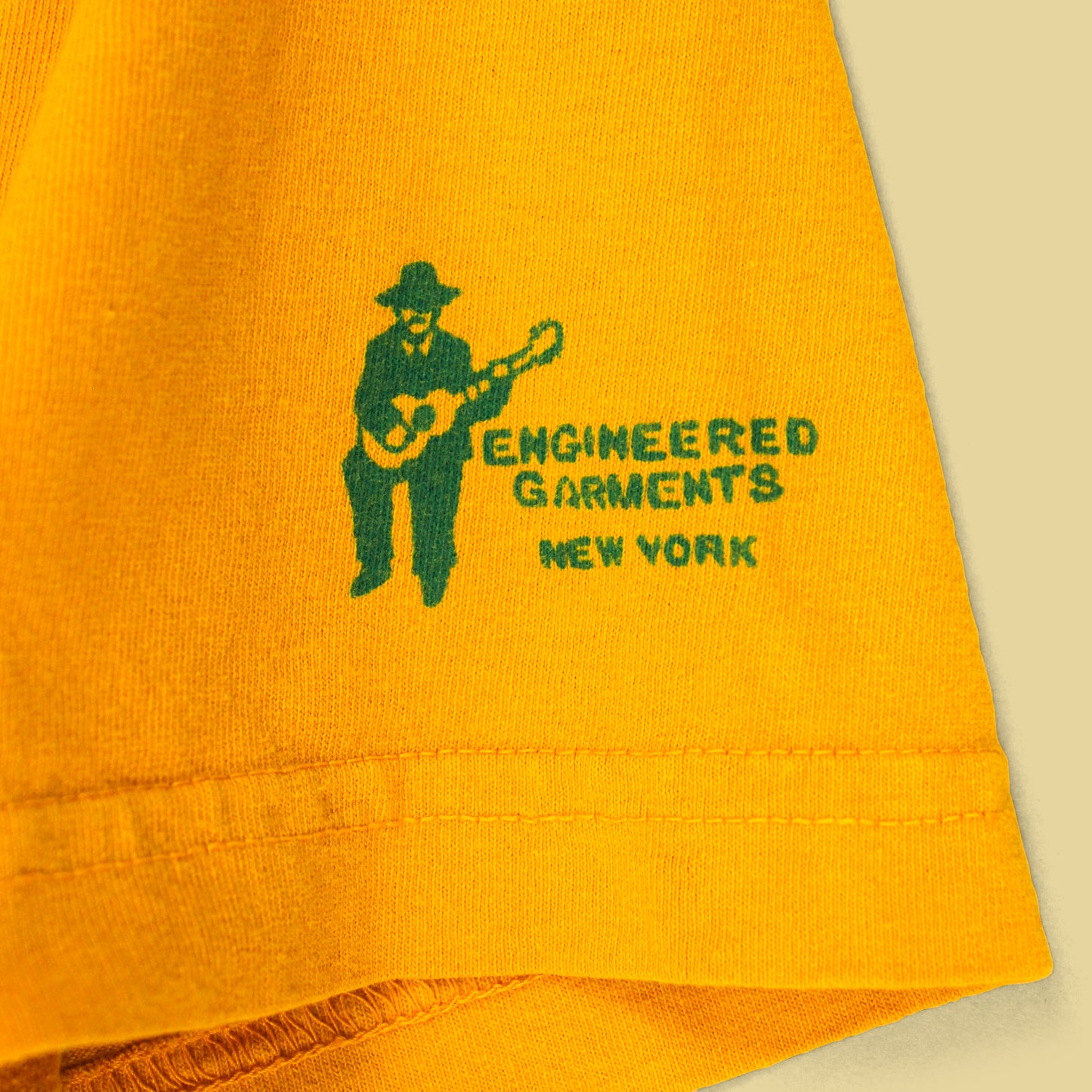 Engineered Garments Flower Graphic Cross Crew Neck Pocket T-Shirt