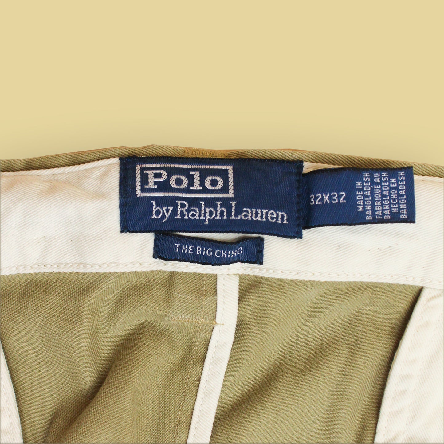 Polo Ralph Lauren Cotton Twill Flat Front "The Big Chino" Pants
