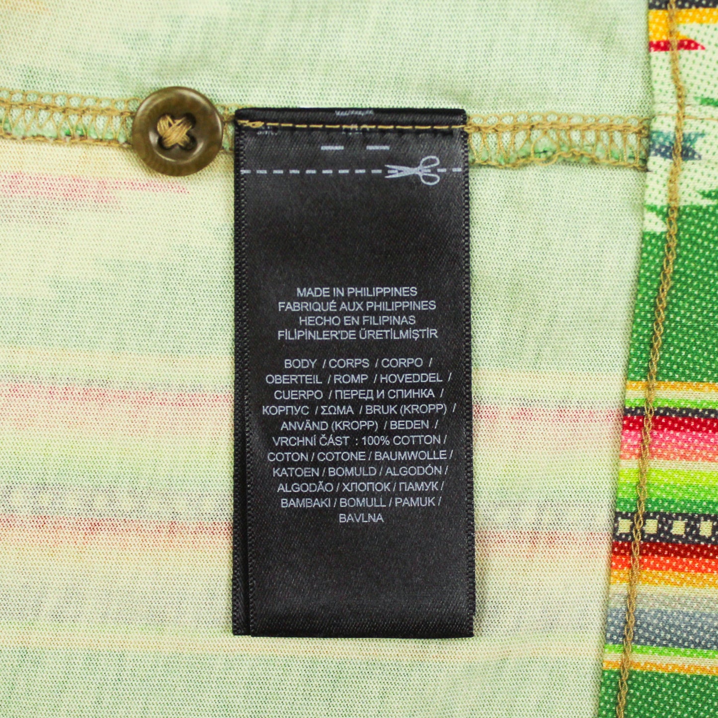 RRL Southwestern Stripe Print Cotton Jersey Camp Shirt