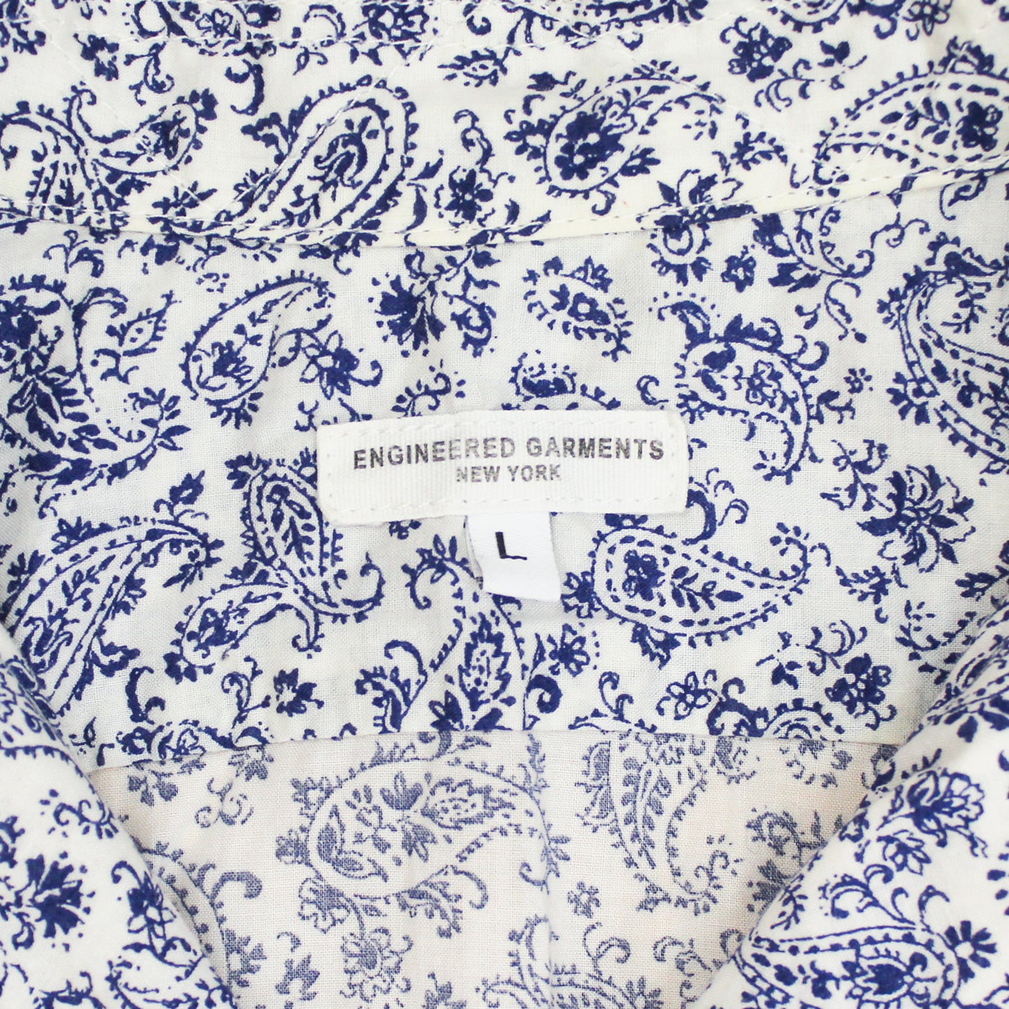 Engineered Garments Paisley Print Cotton Camp Shirt