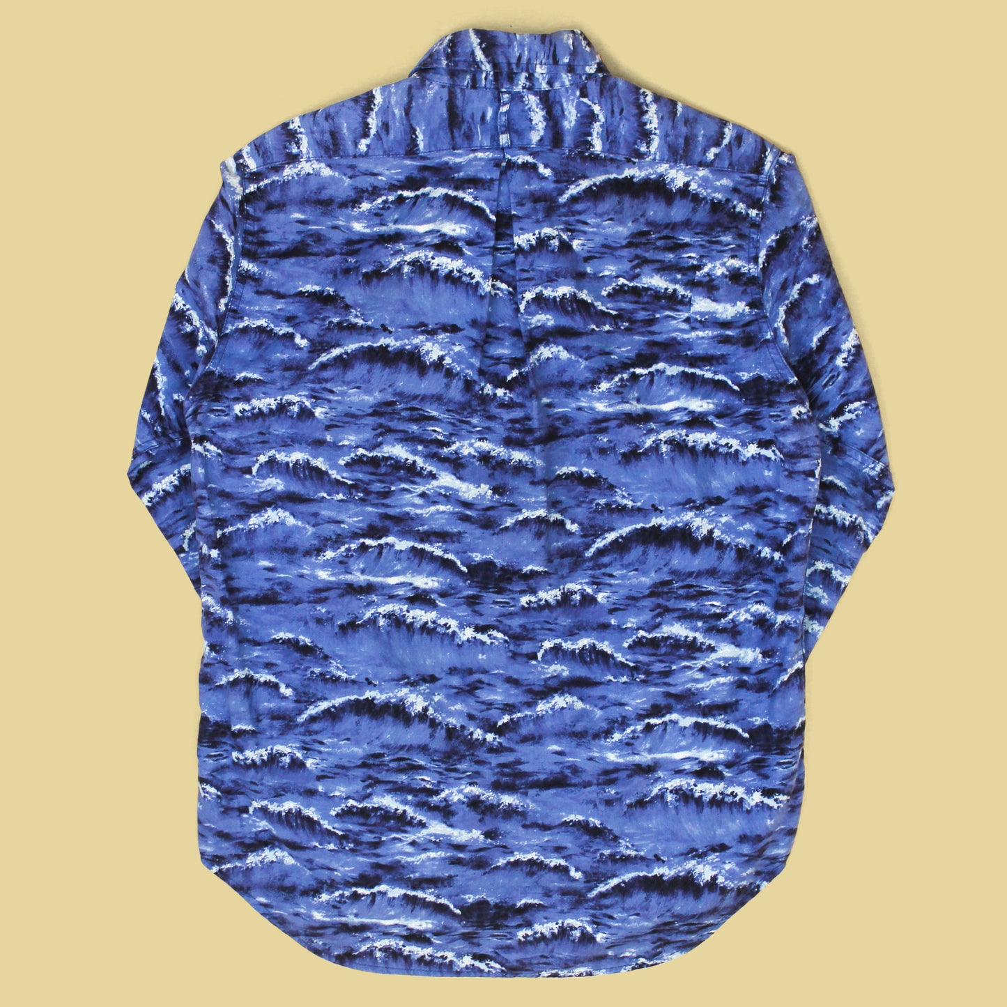 Nepenthes New York Wave Print Button-Down Shirt