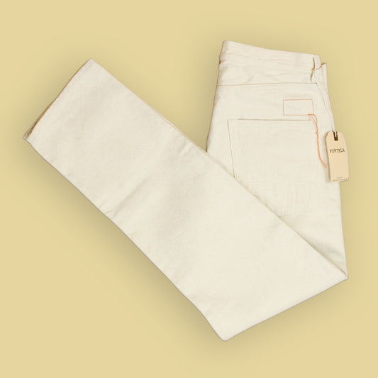 Fortela Ecru Selvedge Denim Jeans
