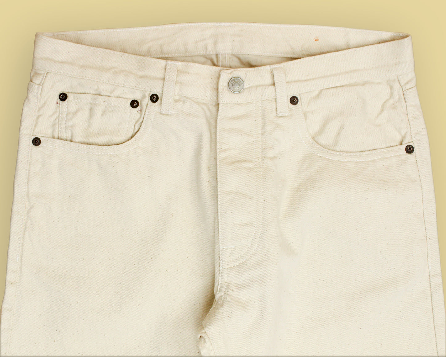 Fortela Ecru Selvedge Denim Jeans