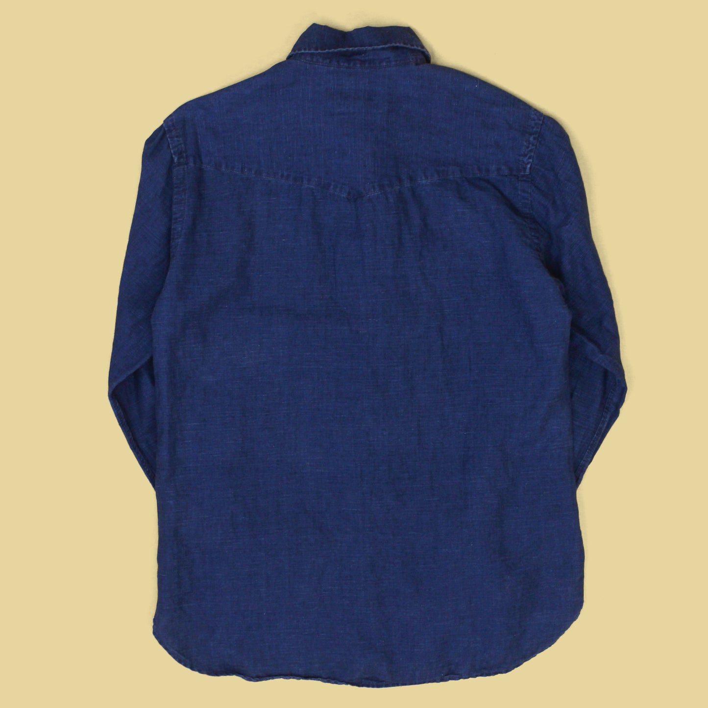 Officine Générale Indigo-Dyed Cotton-Linen Benoit Shirt