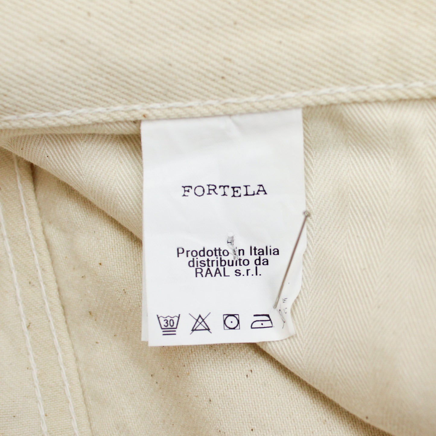 Fortela Ecru Selvedge Denim Jeans