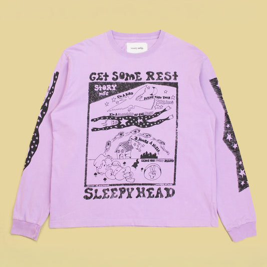 Story Mfg. Get Some Rest Sleepyhead Graphic Long Sleeve T-Shirt