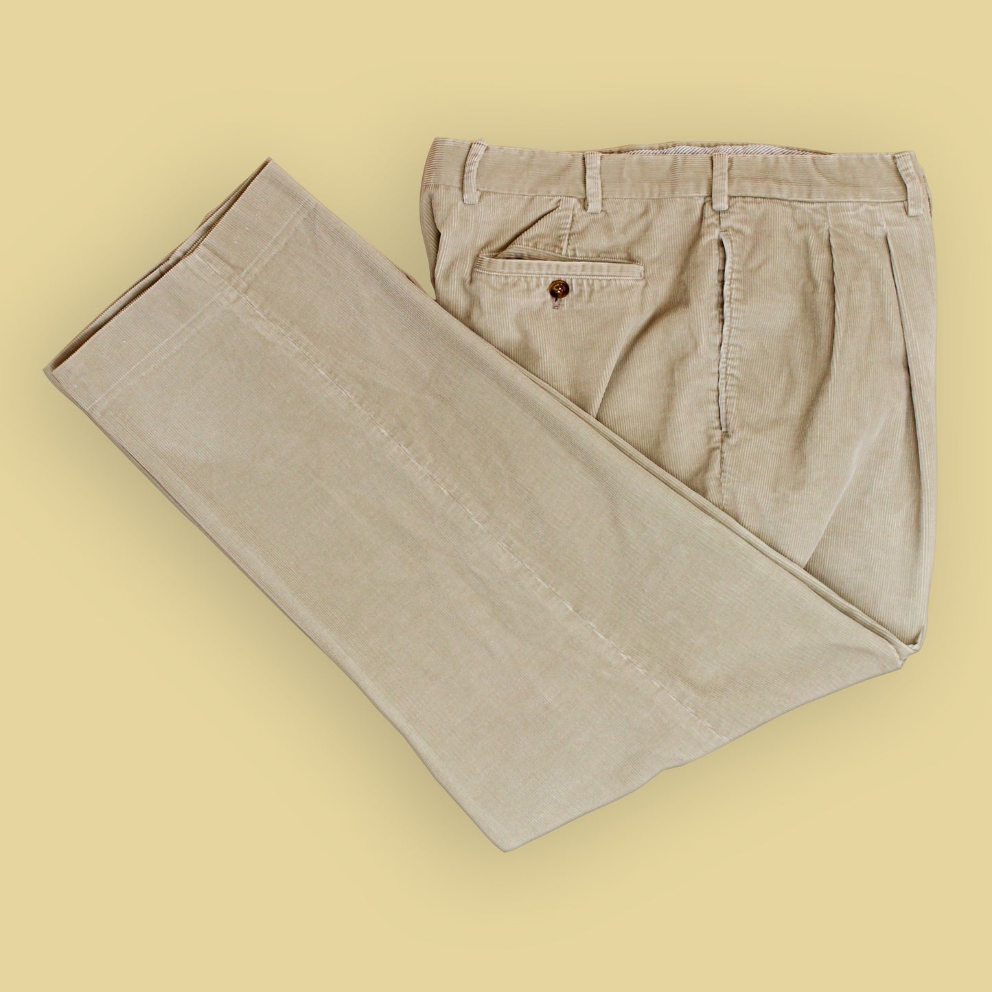 Loro Piana Pleated Corduroy Pants