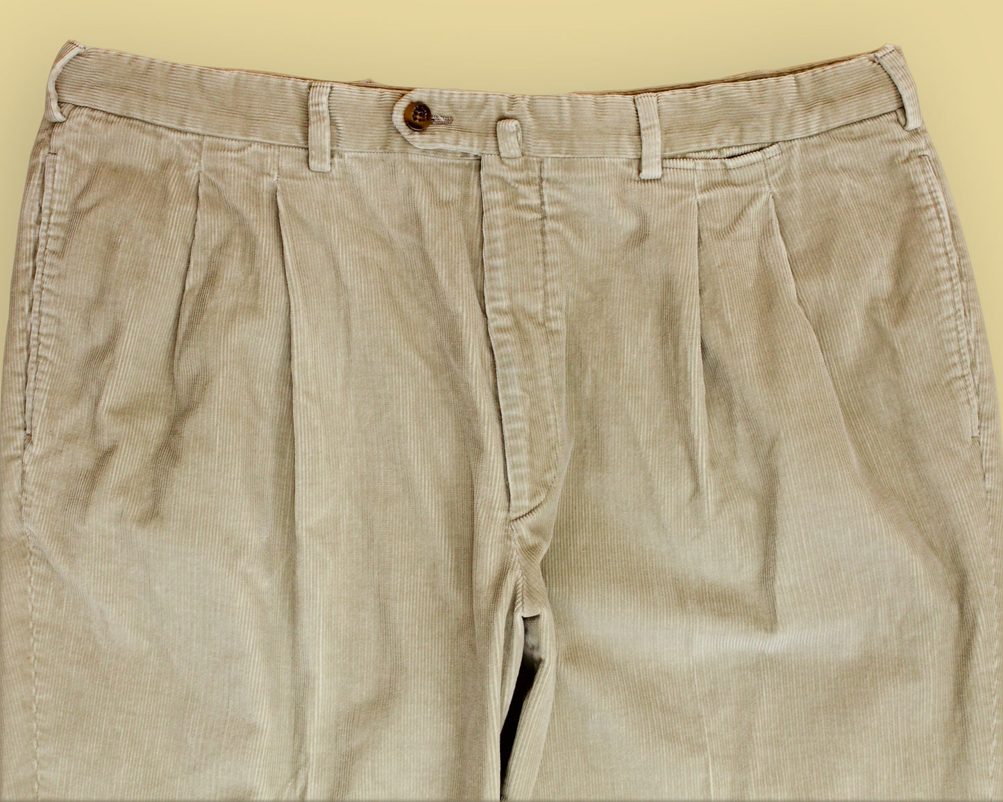 Loro Piana Pleated Corduroy Pants