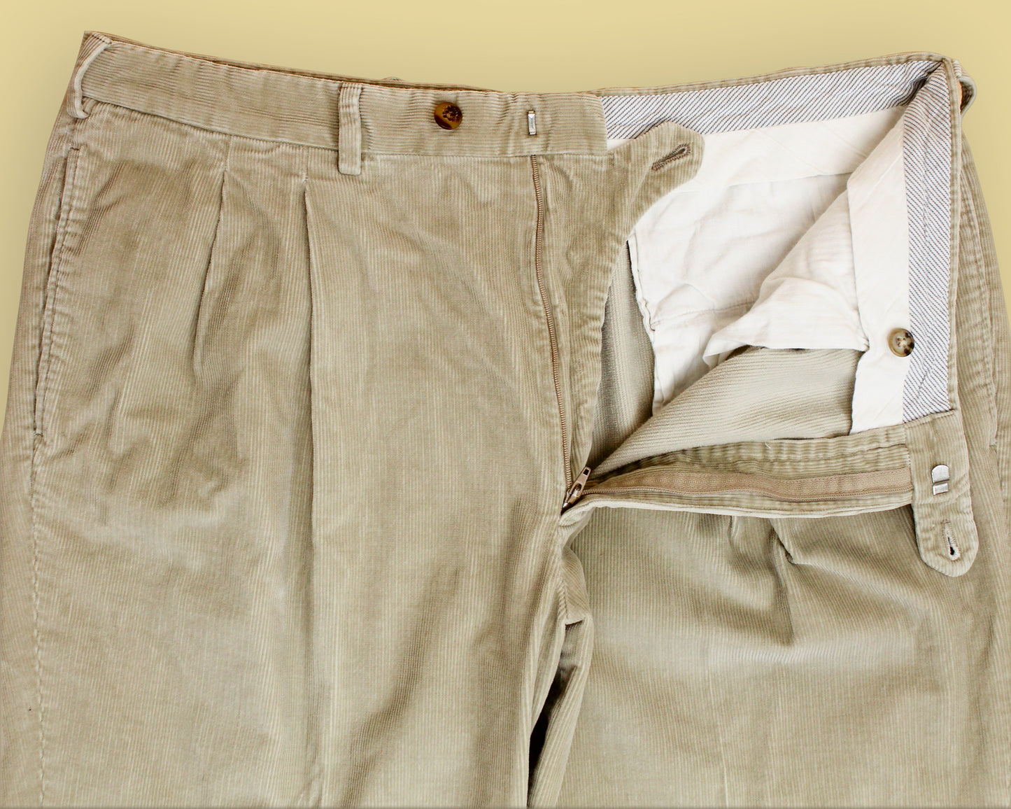 Loro Piana Pleated Corduroy Pants