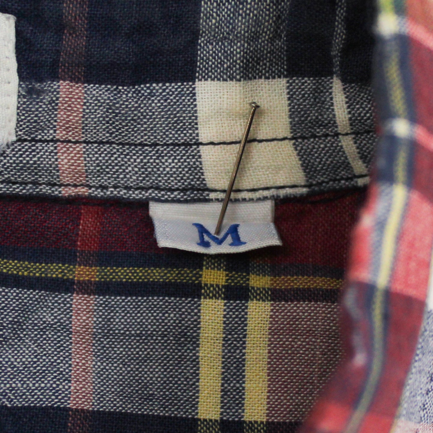 J. Press Madras Short Sleeve Button-Down Shirt