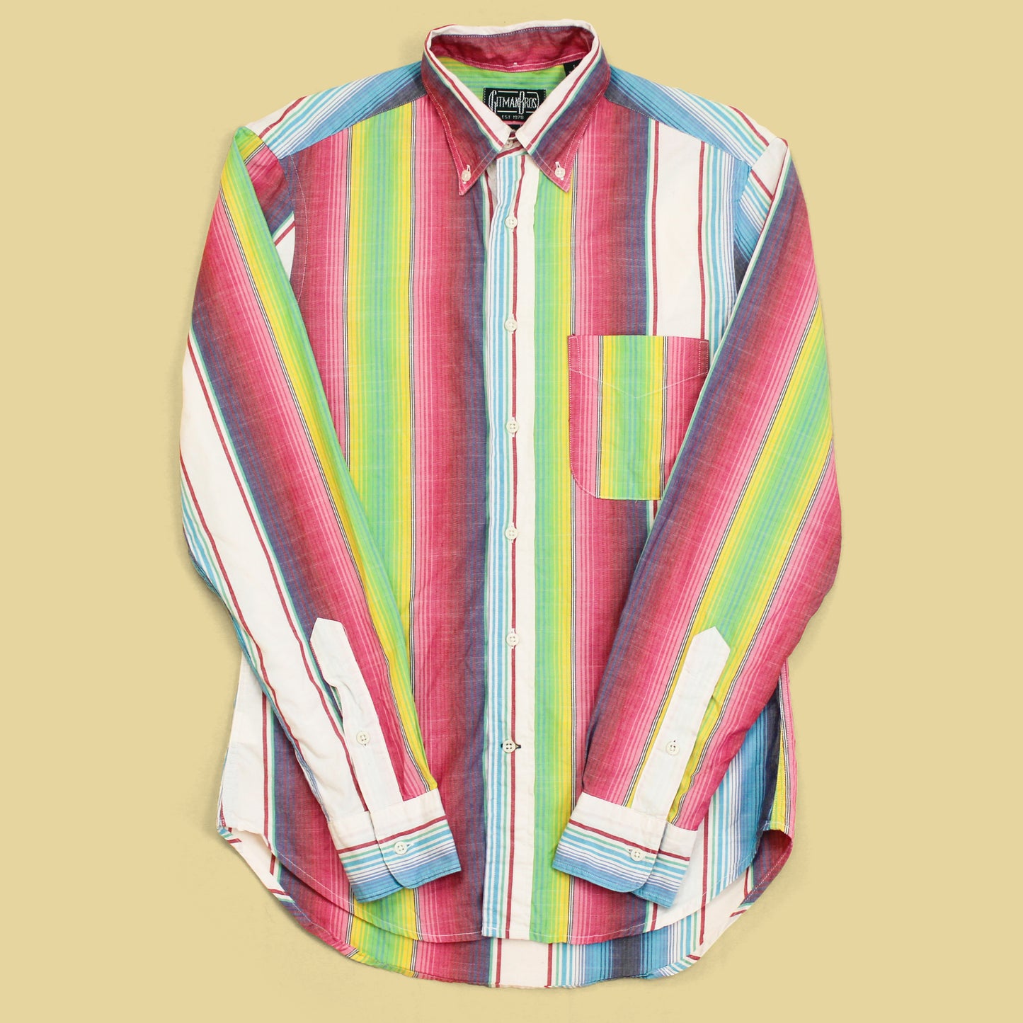 Gitman Vintage Serape Stripe Cotton Button-Down Shirt