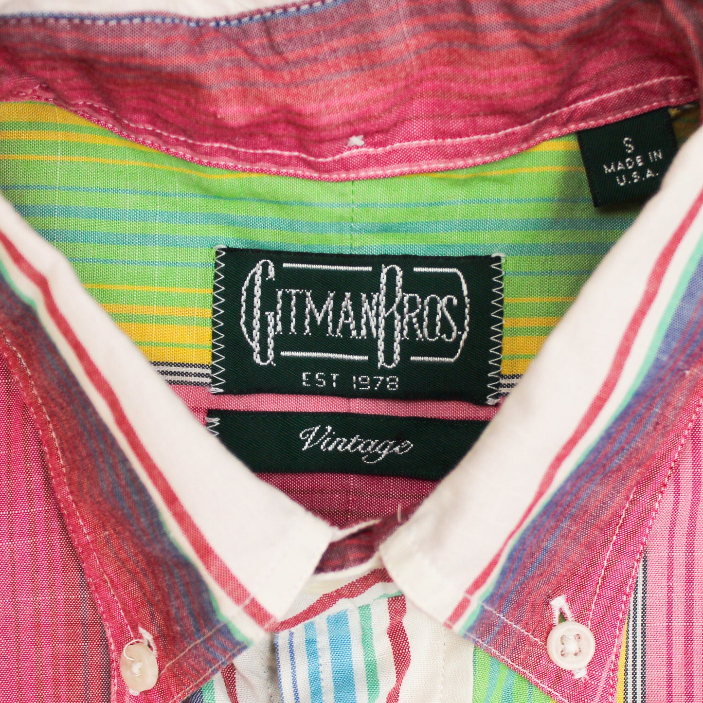 Gitman Vintage Serape Stripe Cotton Button-Down Shirt