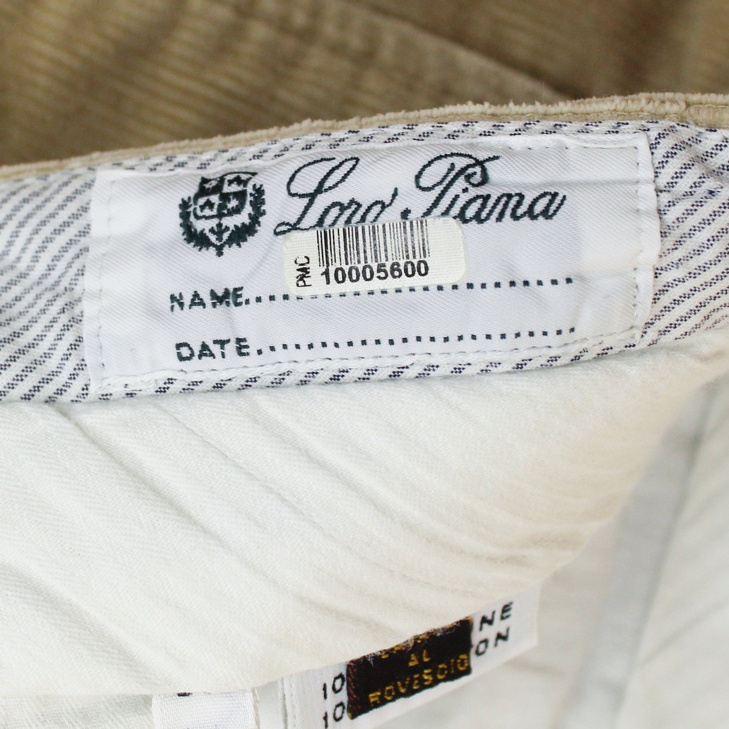 Loro Piana Pleated Corduroy Pants