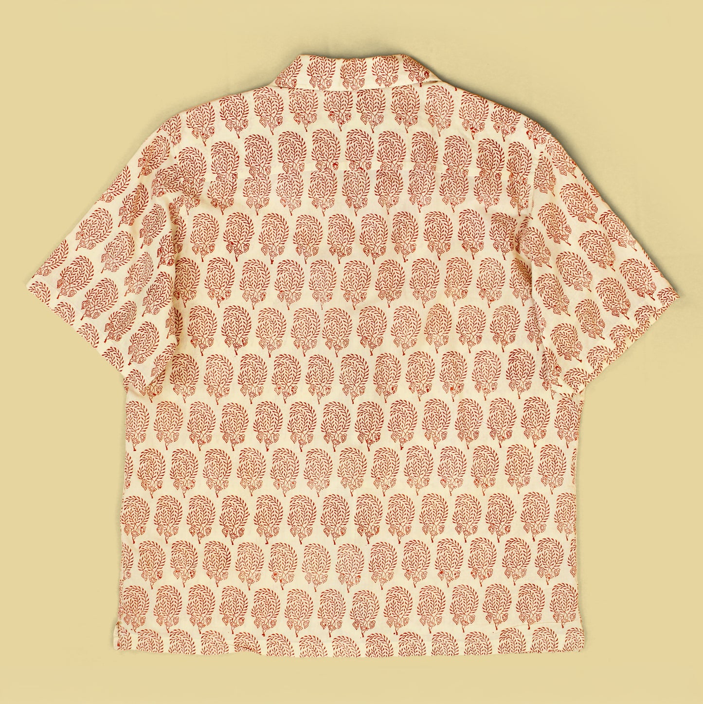Drake's Block Print Cotton Camp Shirt
